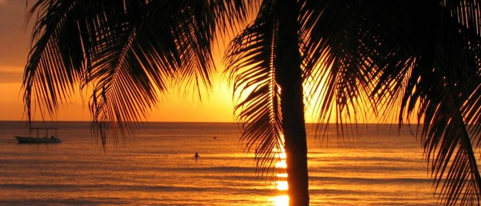 Beach at sunset